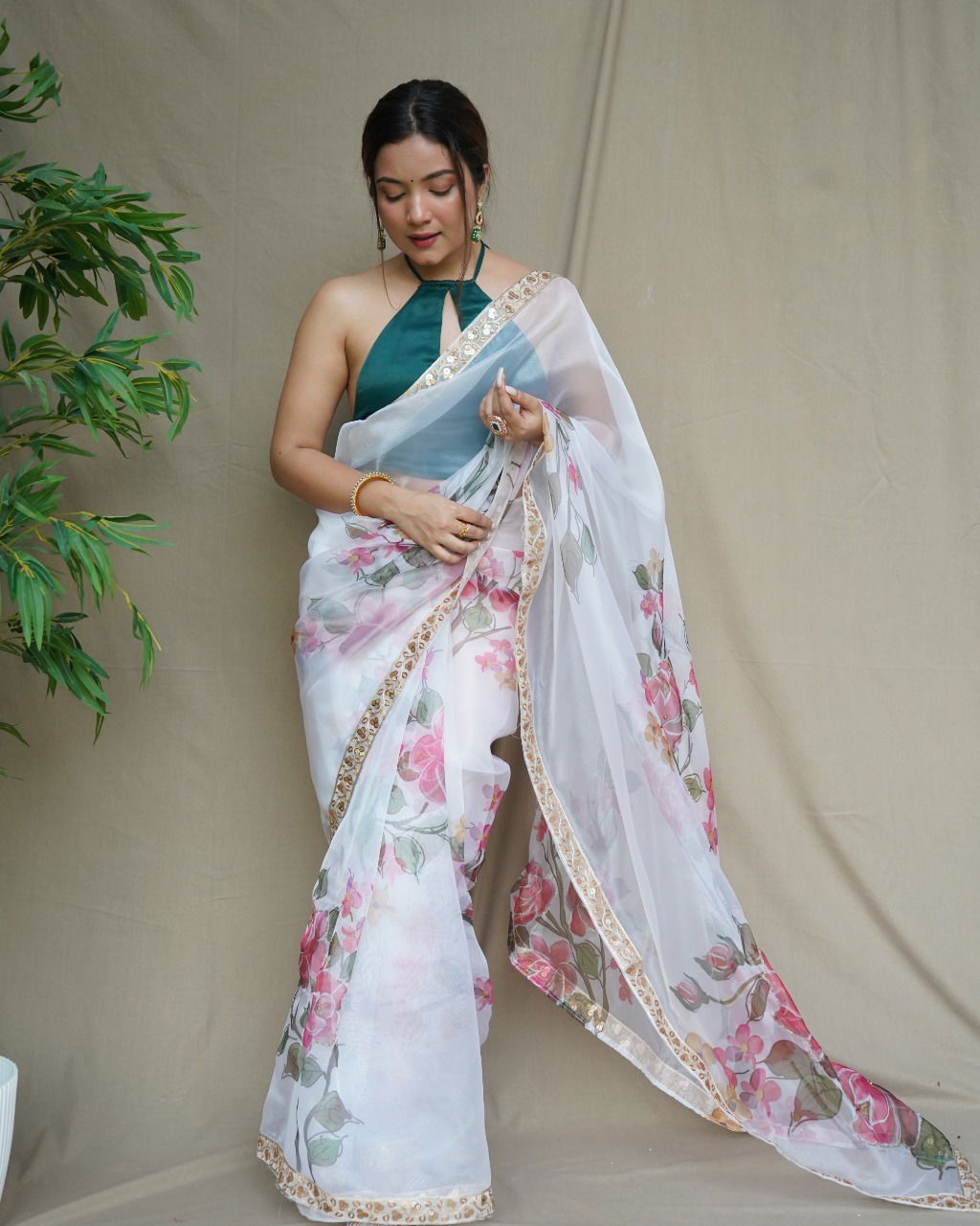 Nilam 01 Fancy Organza Wholesale Party Wear Sarees Catalog
